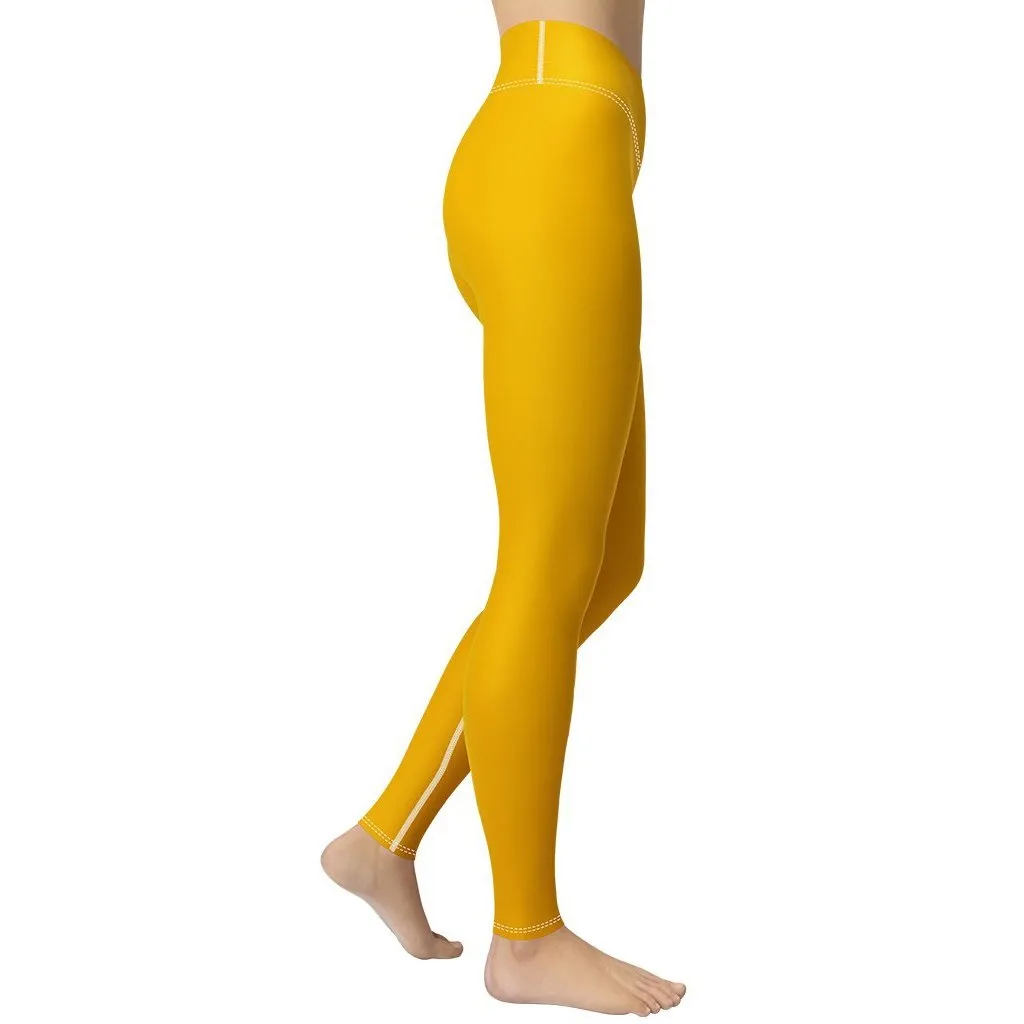 Mustard Yellow Yoga Leggings