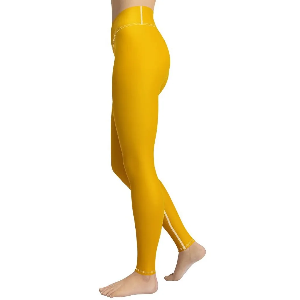 Mustard Yellow Yoga Leggings