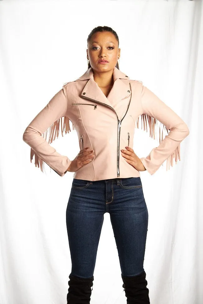 Nashville Fringe Stretch Motorcycle Jacket