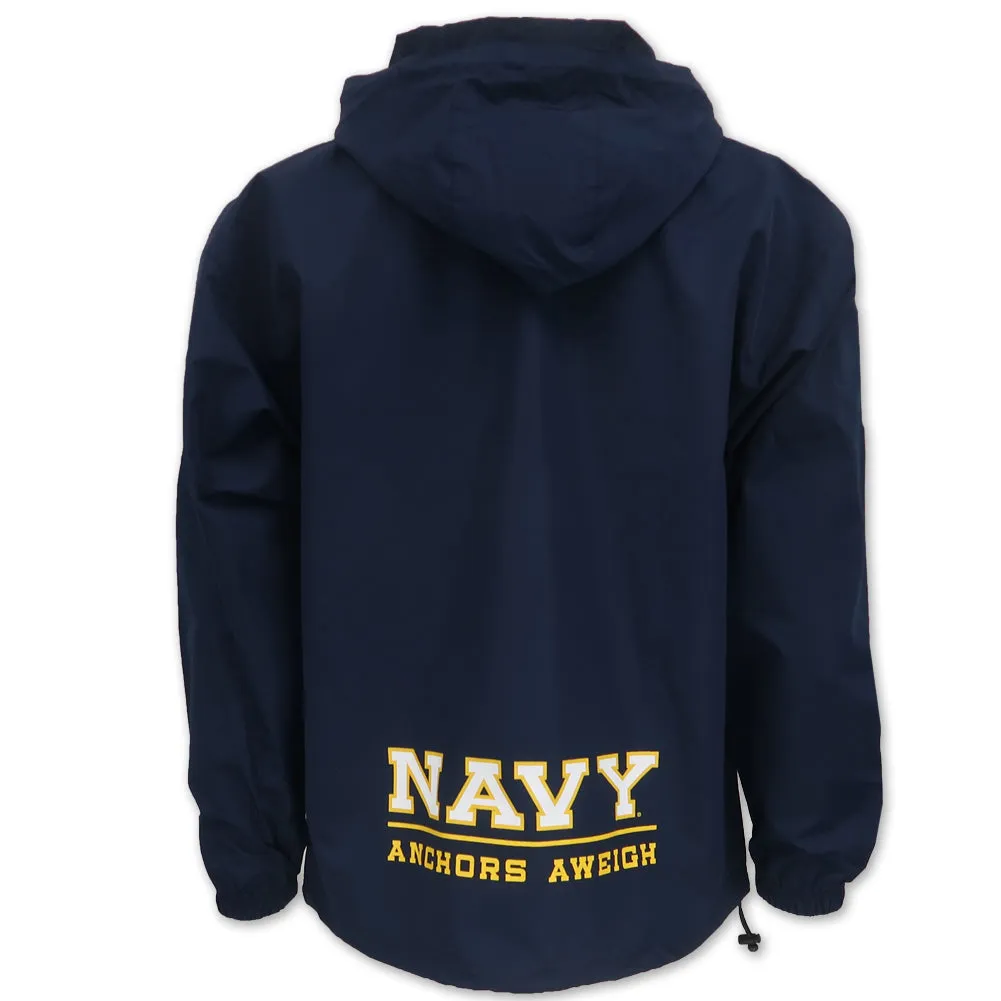 Navy Anchor Champion Packable Jacket (Navy)