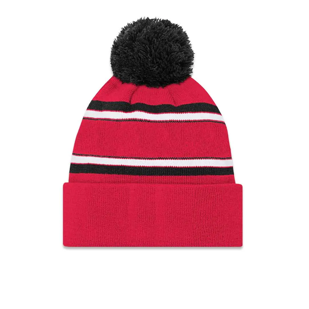 NBA - Kids' (Youth) Toronto Raptors Cuffed Pom Knit Beanie (HK2BOFA00 RAP)