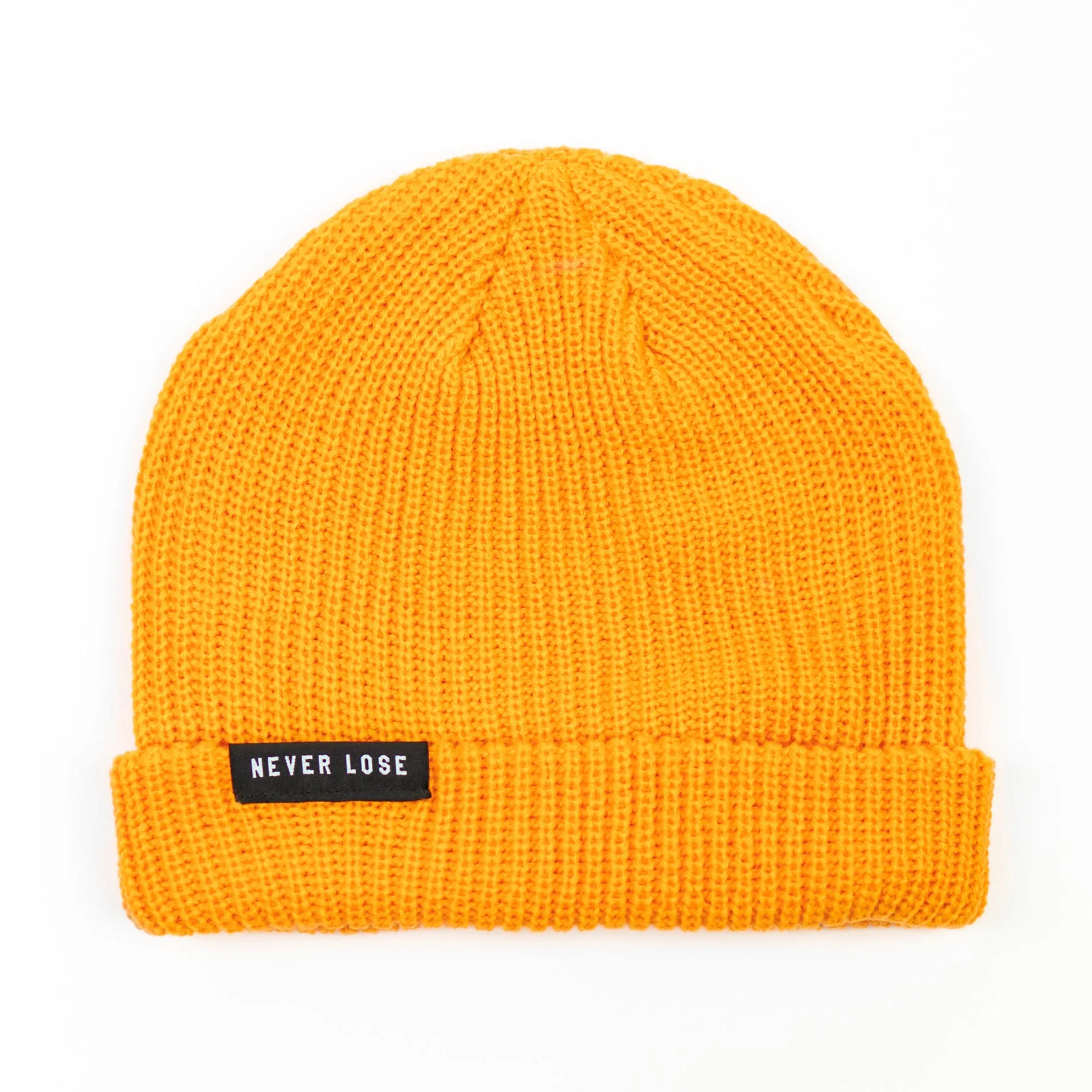 NEVER LOSE Knit Beanie- Gold