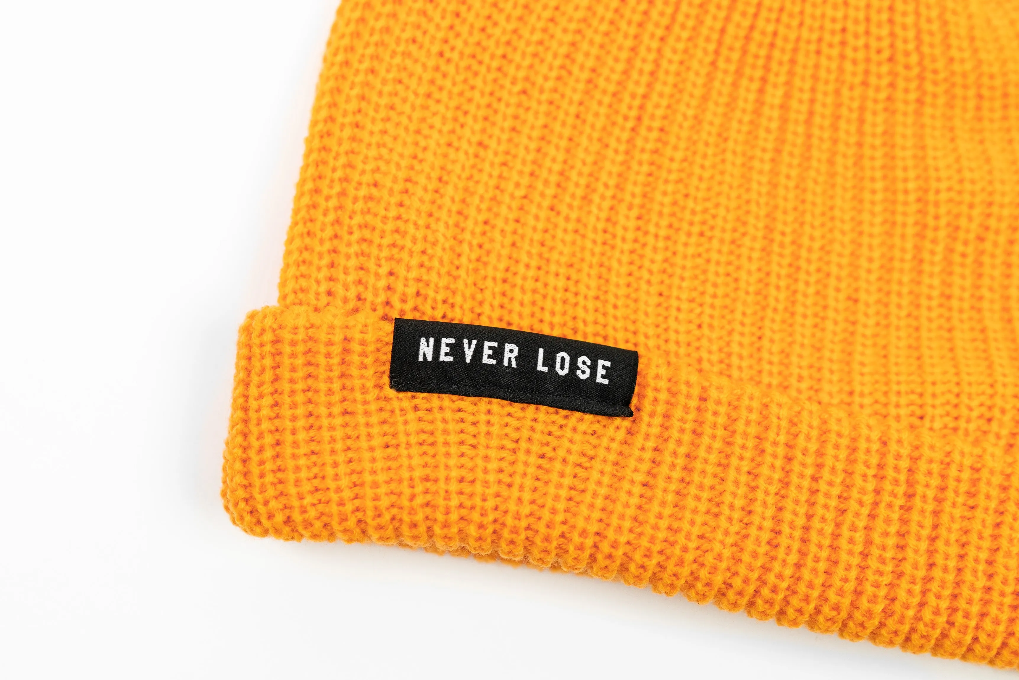 NEVER LOSE Knit Beanie- Gold