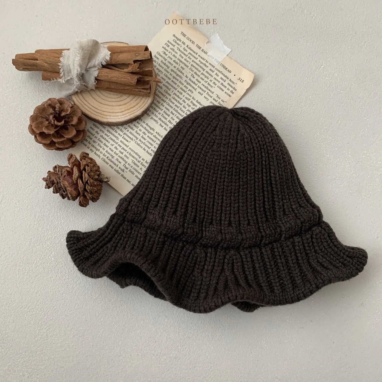 [oott bebe] knit bucket hat