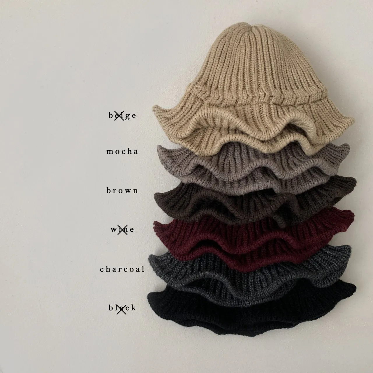 [oott bebe] knit bucket hat