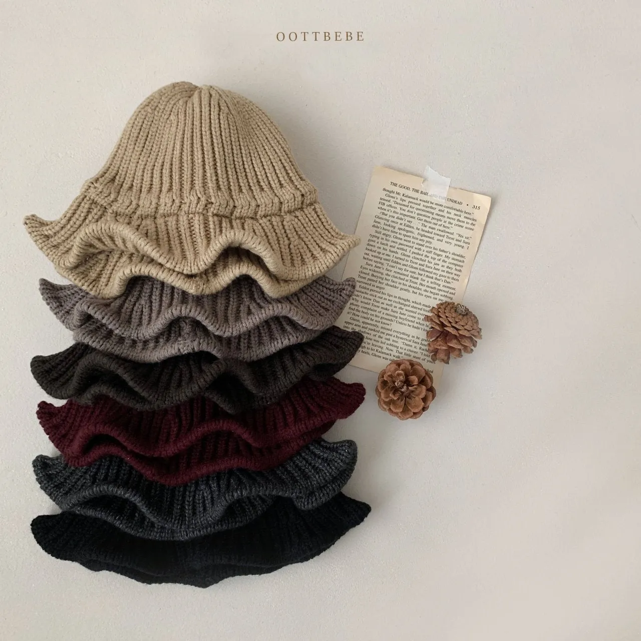 [oott bebe] knit bucket hat