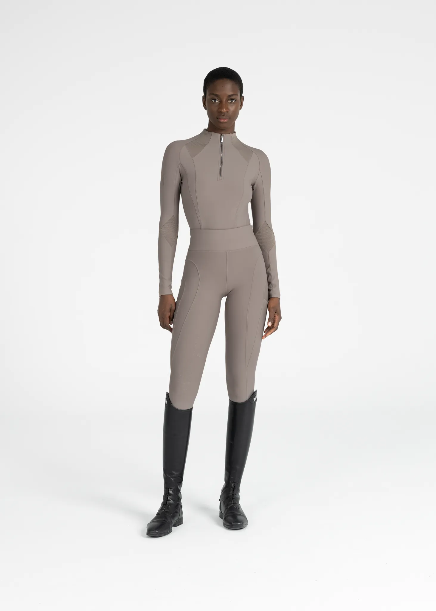 Outline Riding Leggings (Taupe)