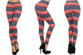 Patriotic Flag Leggings - Freedom Collection