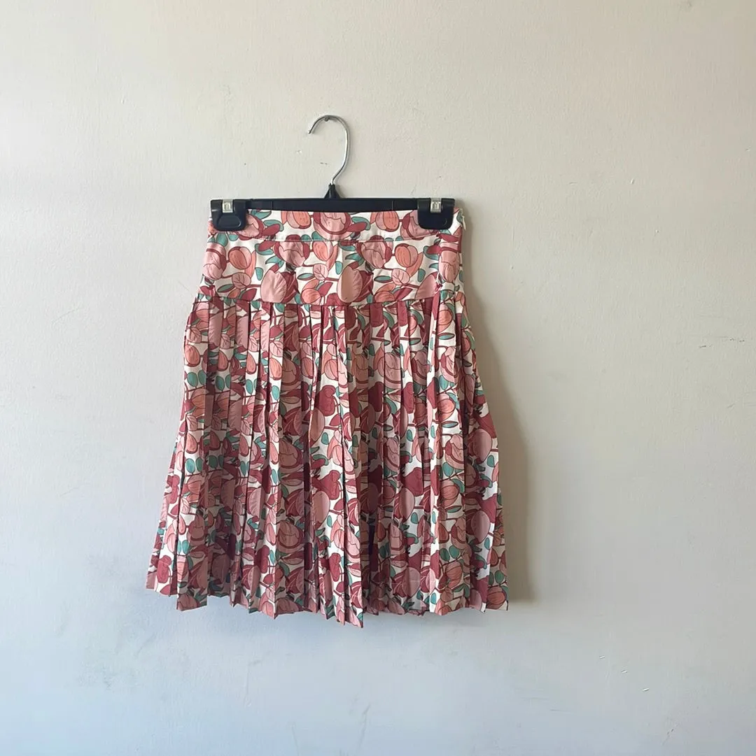 Peach Print Skirt