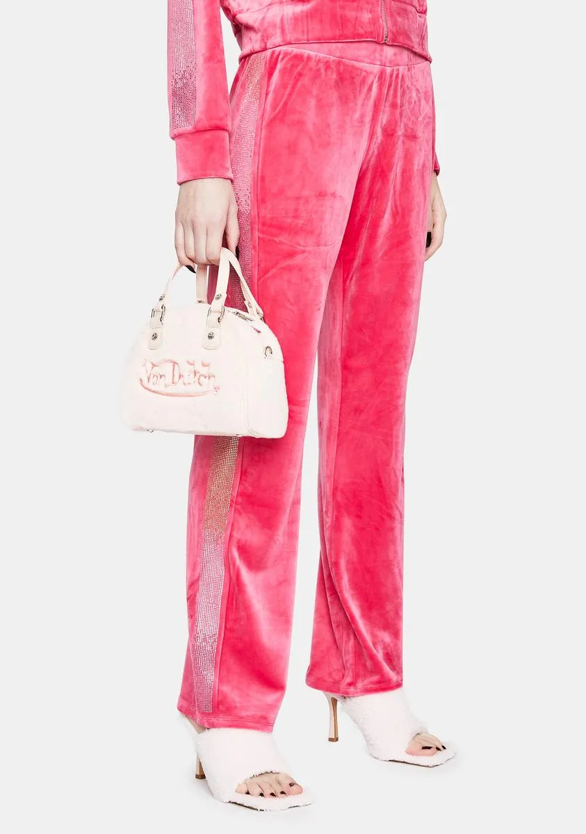 Pink Party Luxe Velour Sweatpants