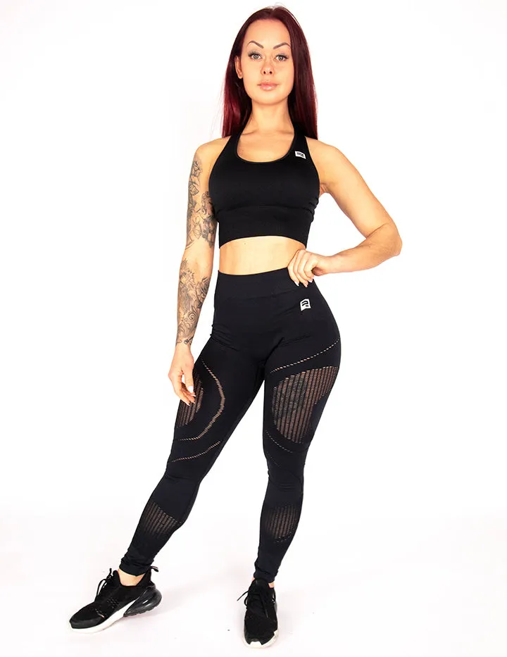 REVEAL SEAMLESS LEGGINGS - BLACK