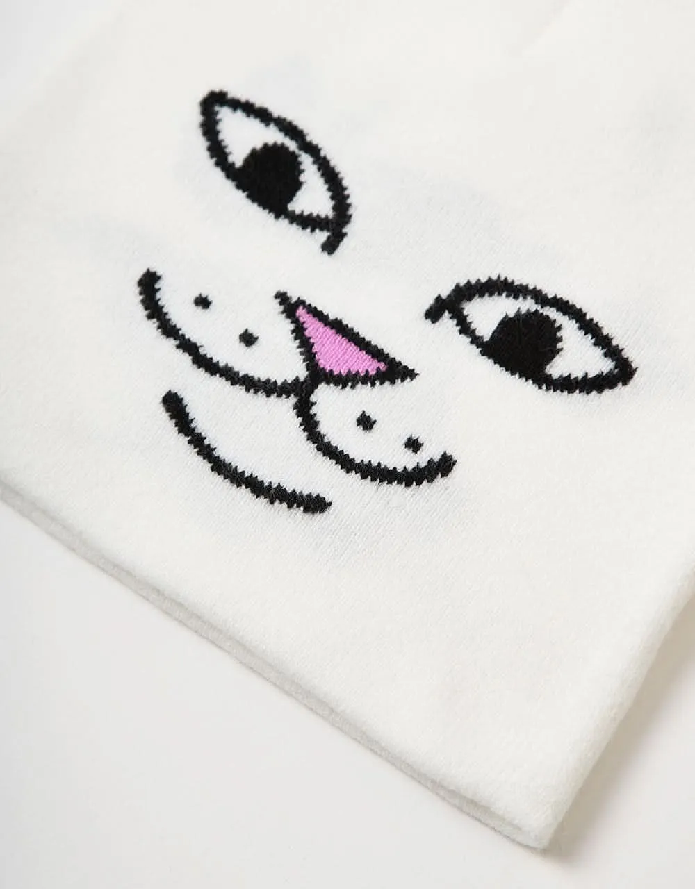 RIPNDIP Nerm Face Beanie  - White