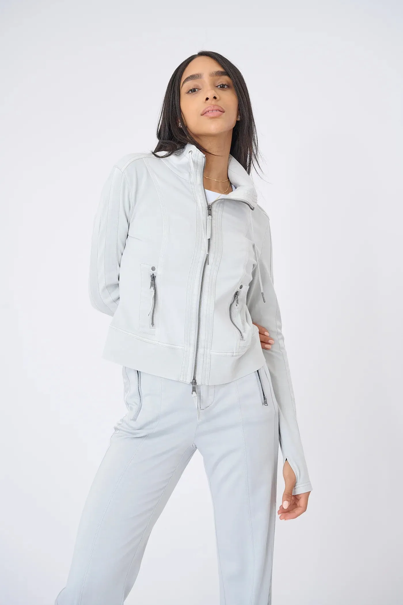 RR90241b Marrakech Malibu Stretch Viscose Track Jacket