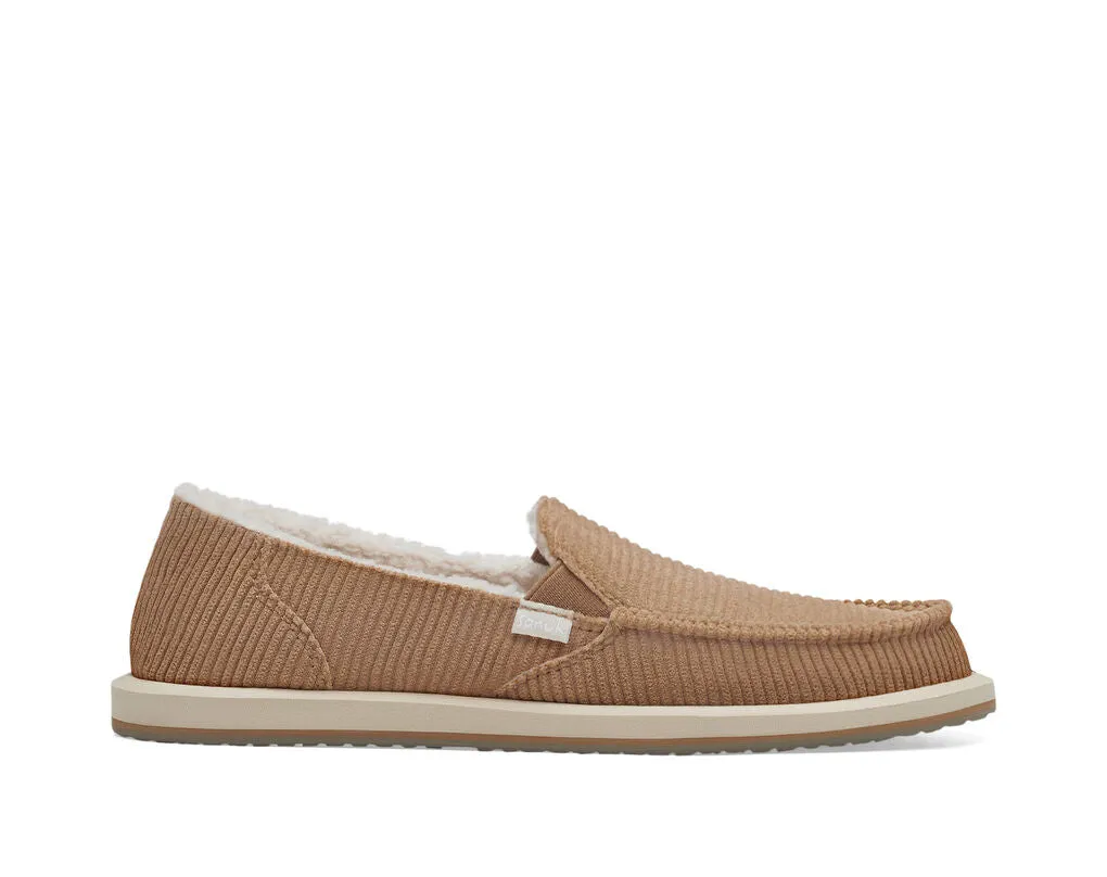 Sanuk Donna Cord Chill Shoe-Tan