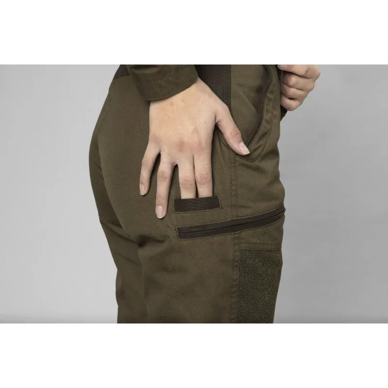 Seeland Key-Point Kora Ladies SEETEX Waterproof Trousers - Pine Green/Grizzly Brown