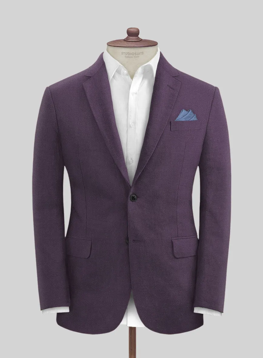 Solbiati Art Du Lin Dark Lavender Linen Jacket