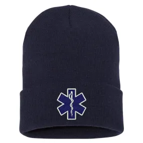 Star of Life Cuffed Beanie