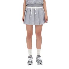 Tennis Pleated Skirt in Grey