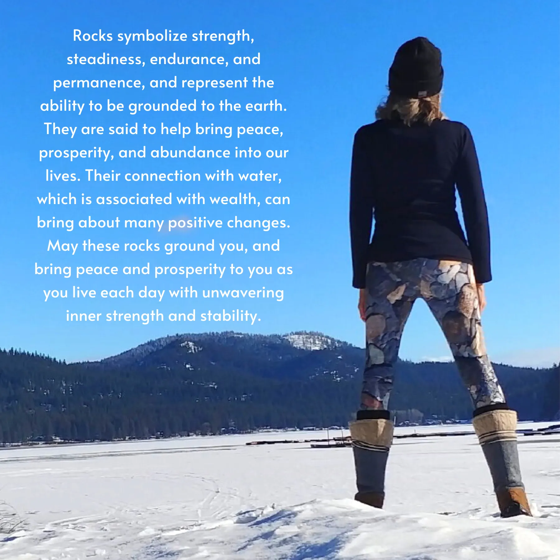 The EARTH LOVE Collection - "Rock Renaissance" Design High-Waisted Yoga Leggings, Fitness Leggings, Nature-Inspired Leggings