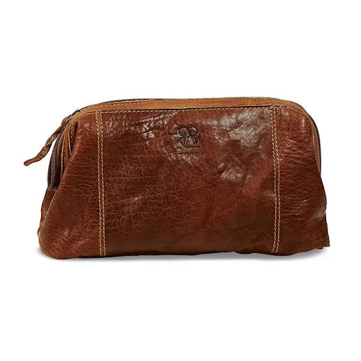 Toiletry Bag | Waxed Buffalo Leather