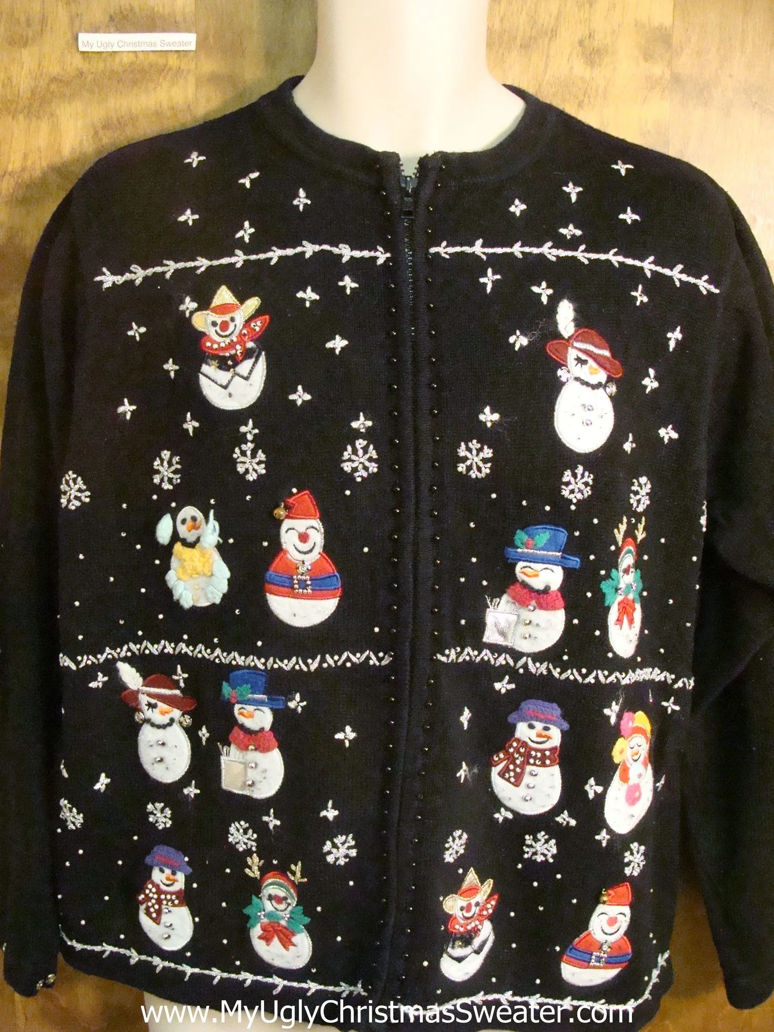 Tons of Snowmen Cheesy Christmas Sweater