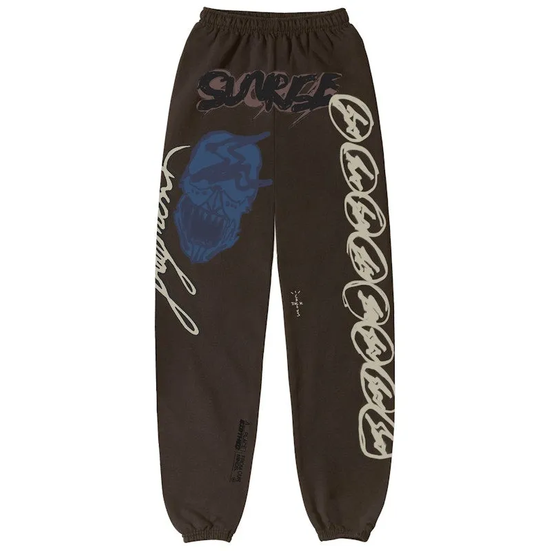 Travis Scott Cactus Jack For Fragment Sunrise Sweatpants Brown