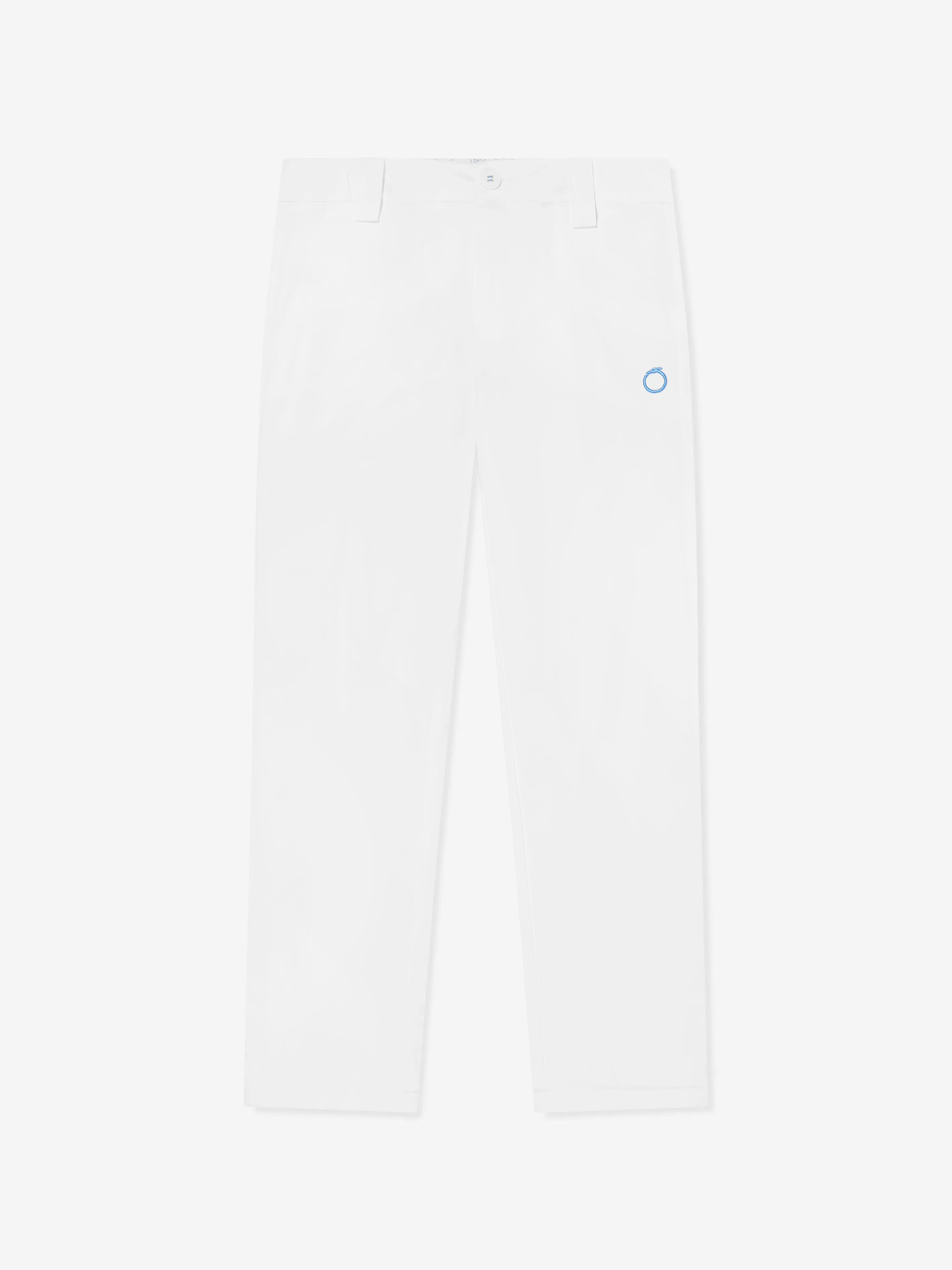 Trussardi Boys Tofinuo Logo Trousers in White