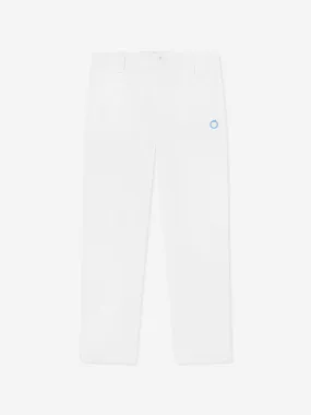 Trussardi Boys Tofinuo Logo Trousers in White