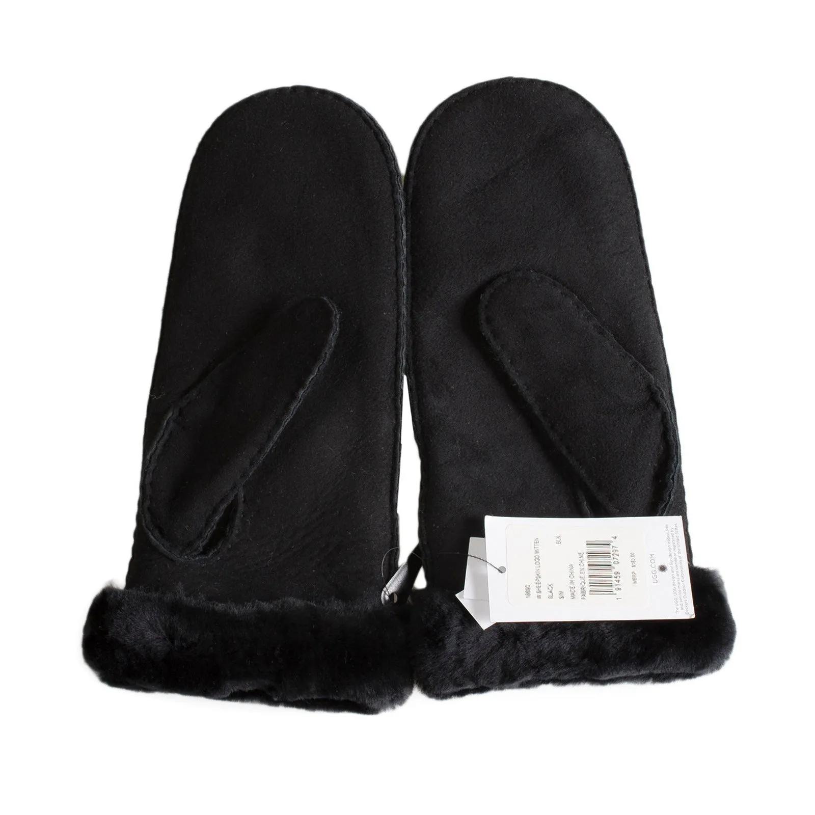 UGG Black Logo Mittens - Women's