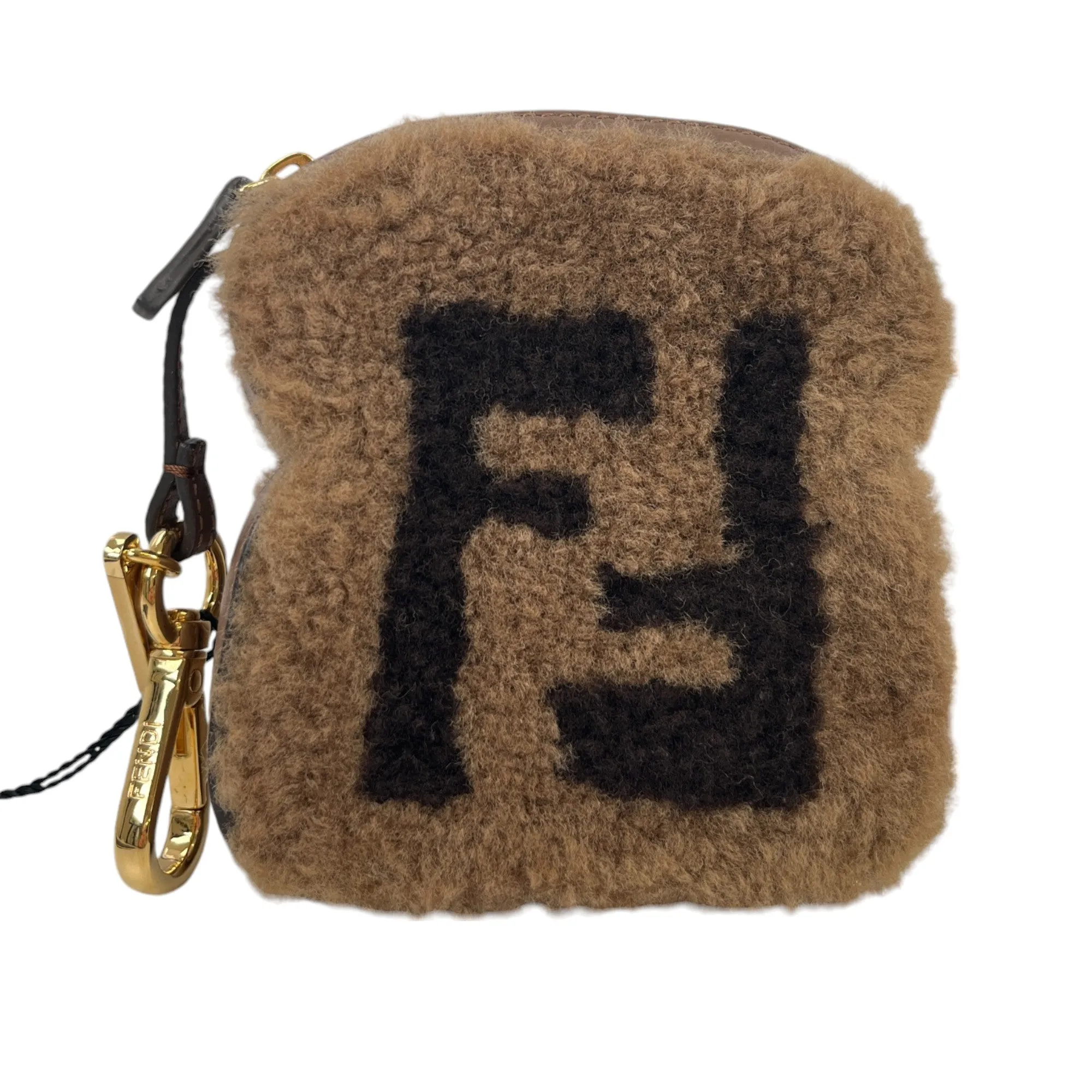 Women's Ff Shearling Charm Beige