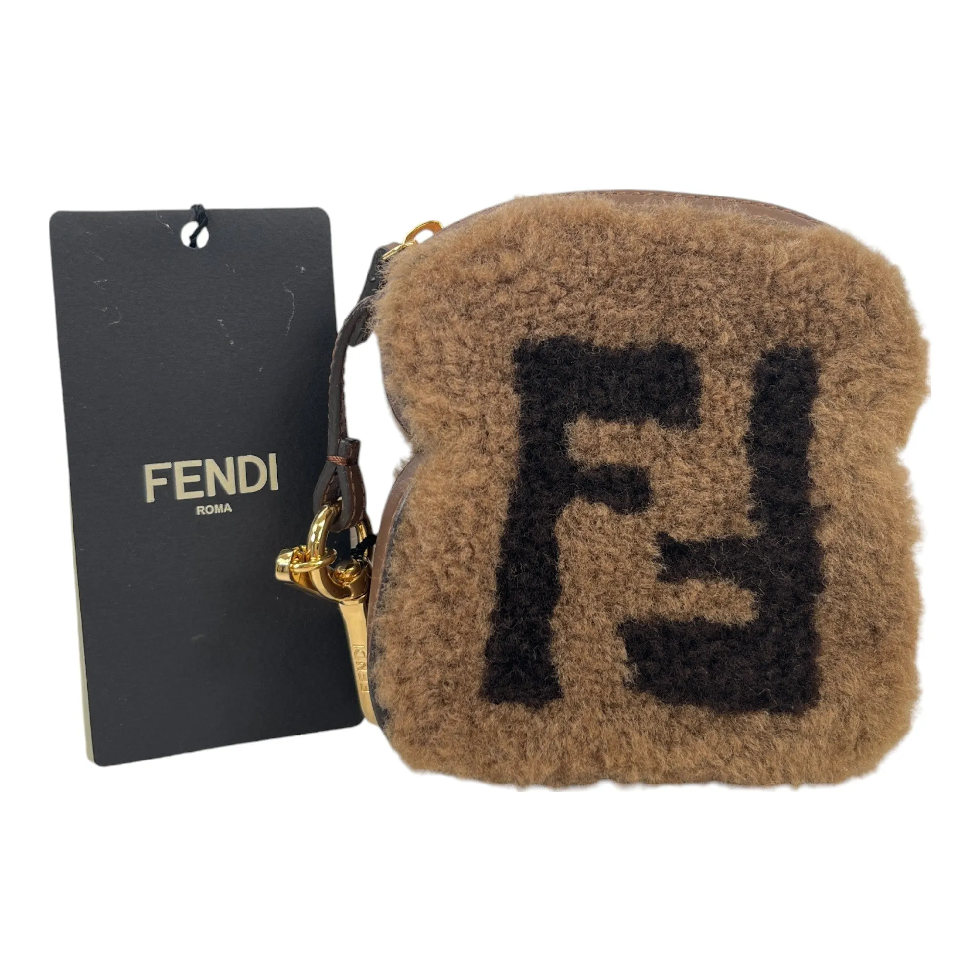 Women's Ff Shearling Charm Beige