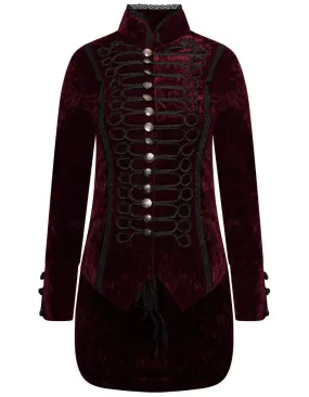 Women's Velvet Brocade Tailcoat